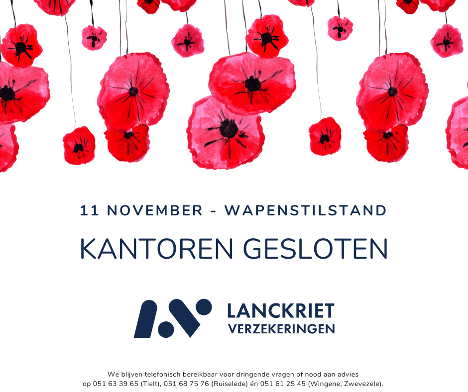 11 november - Wapenstilstand
